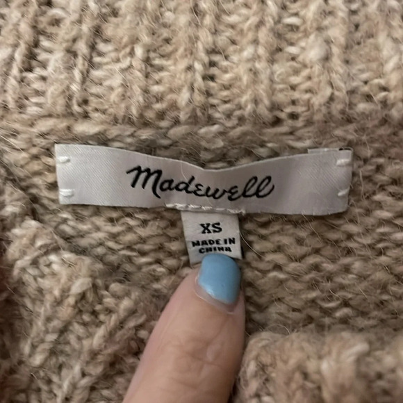 Madewell Baxter Sweater Size XS Tan - Picture 2 of 6
